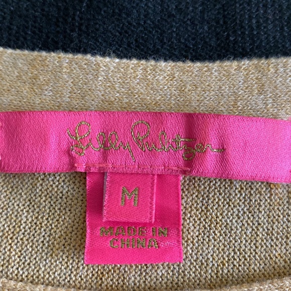 Lilly Pulitzer Glenda Fringed Coolmax Sweater in Heathered Sandbar Size Medium - Picture 7 of 16